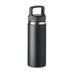 Sticla cu perete dublu 500 ml, Stainless steel, black