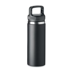 Sticla cu perete dublu 500 ml, Stainless steel, black