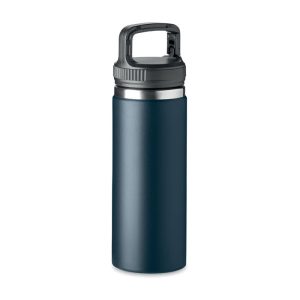 Sticla cu perete dublu 500 ml, Stainless steel, Albastru inchis