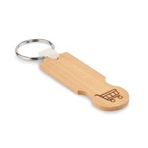 Breloc de bambus cu moneda, Bamboo, wood