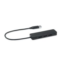 Hub USB-C cu 4 porturi USB, ABS, black