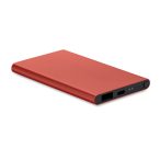 Powerbank de 4000 mAh tip C, Aluminium, burgundy