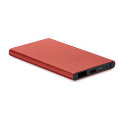Powerbank de 4000 mAh tip C, Aluminium, burgundy