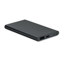 Powerbank de 4000 mAh tip C, Aluminium, black