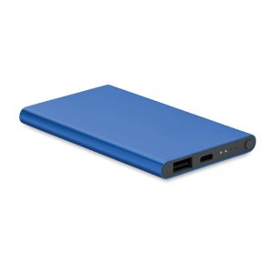 Powerbank de 4000 mAh tip C, Aluminium, royal blue