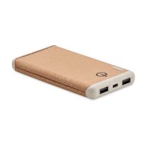 Powerbank wireless 10000 mAh, Plastic, beige