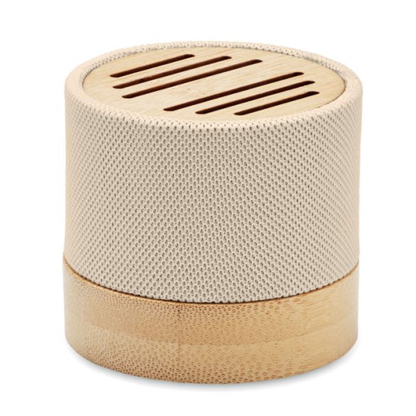 Boxa wireless RPET bambus, Bamboo, bej