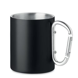 Cana metalica 300 ml, Stainless steel, black