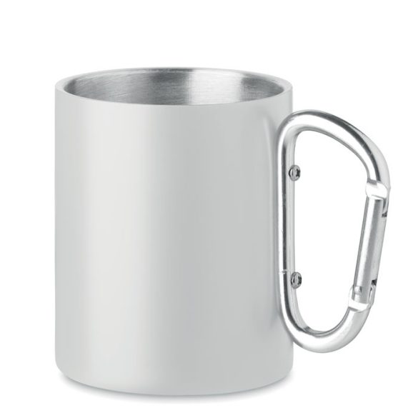 Cana metalica 300 ml, Stainless steel, white