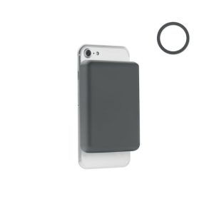 Incarcator wireless 15 W, ABS, gri piatra