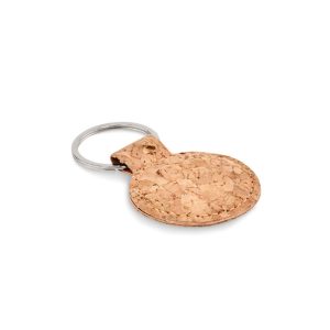 Breloc rotund din pluta, Cork, beige