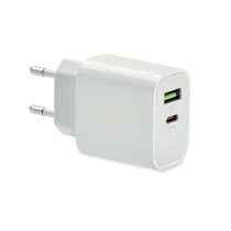 Adaptor USB cu 2 porturi, Polycarbonate, white