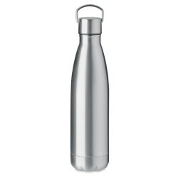 Sticla cu perete dublu 500ml, Stainless steel, matt silver