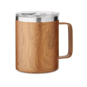 Pahar cu perete dublu 300 ml, Stainless steel, brown