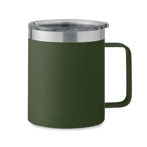 Cana cu perete dublu 300 ml, Stainless steel, Verde inchis