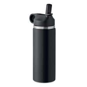 Sticla cu perete dublu 500 ml, Stainless steel, black