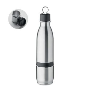 Sticla 2 in 1 cu perete dublu 5, Stainless steel, matt silver