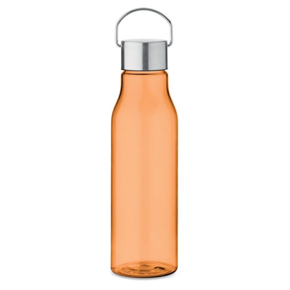 Sticla RPET cu capac PP 600 ml, RPET, transparent orange