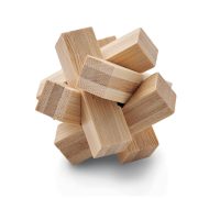 Brainteaser in forma de stea di, Bamboo, wood