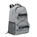 Rucsac puternic reflectorizant, Polyester, matt silver