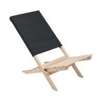 Scaun pliabil din lemn, Beech wood/Poly, black