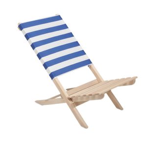 Scaun pliabil din lemn, Beech wood/Poly, white/blue