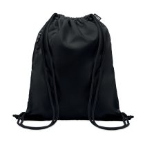 Rucsac cu snur 300D RPET, RPET, black