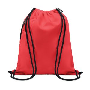 Rucsac cu snur 300D RPET, RPET, rosu