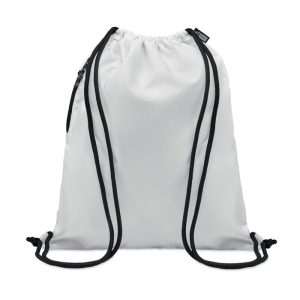 Rucsac cu snur 300D RPET, RPET, white