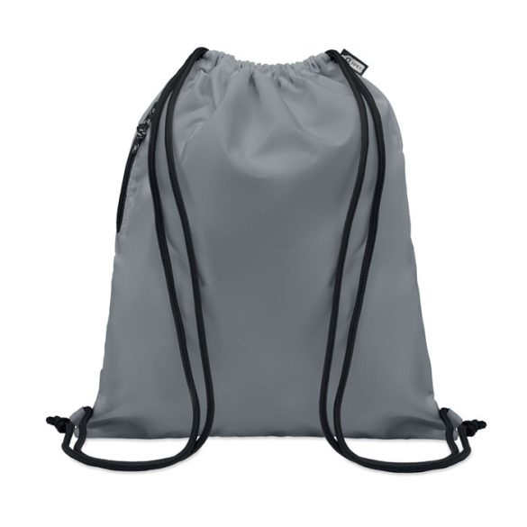 Rucsac cu snur 300D RPET, RPET, gri