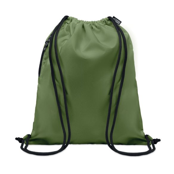 Rucsac cu snur 300D RPET, RPET, Verde militar