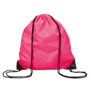 Rucsac cu cordon, Polyester, fuchsia