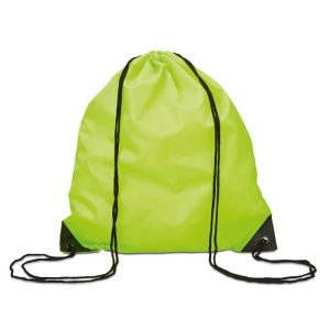 Rucsac cu snur, Polyester, lime