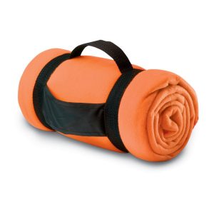 Patura din polar, Polyester, orange