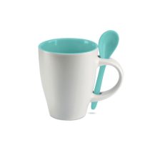 Cana cu lingurita, Ceramics, blue