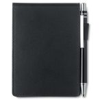 Carnet A7 de notite in husa PU, PU, black