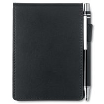 Carnet A7 de notite in husa PU, PU, black