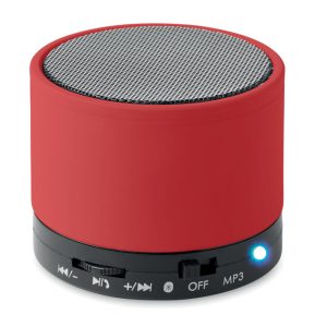 Boxa rotunda wireless, Metal, red