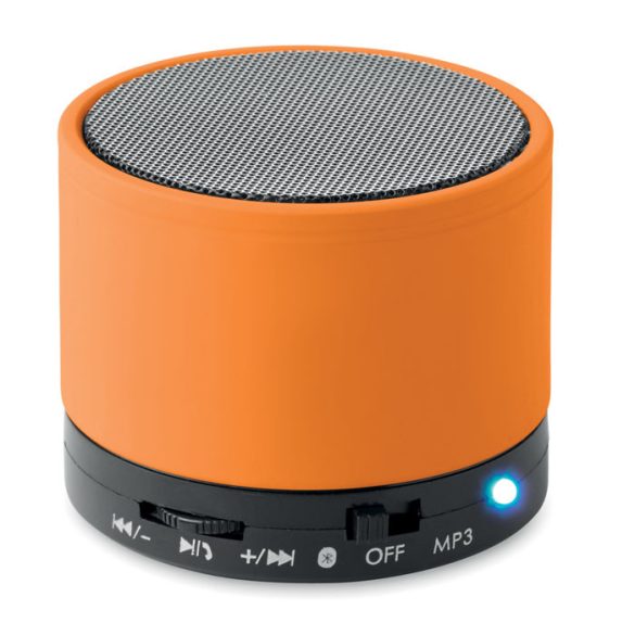Boxa rotunda wireless, Metal, orange