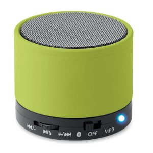 Boxa rotunda wireless, Metal, lime