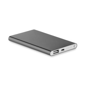 Baterie externa de 4000 mAh pl, Aluminium, titanium