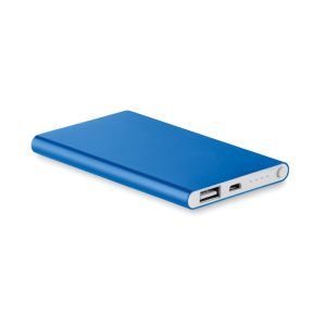 Baterie externa de 4000 mAh pl, Aluminium, royal blue