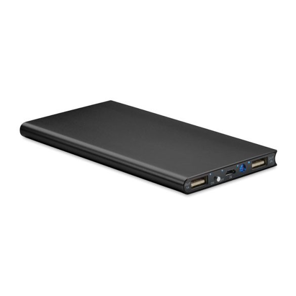 Baterie externa 8000 mAh, Aluminium, black