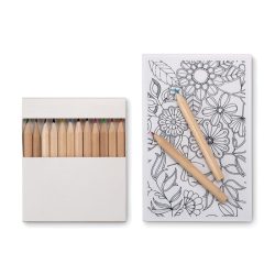   Set de colorat pentru adulti, Item with multi-materials, white