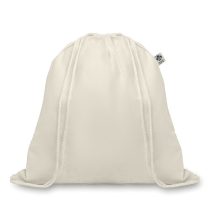 Sac cu cordon, bumbac organic, Organic cotton, beige