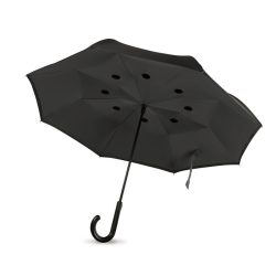 Reversible umbrella, Polyester, black
