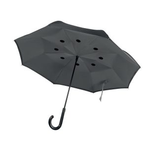 Umbrela cu 2 fete, Polyester, grey