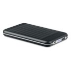 Baterie externa solara 4000mAh, Aluminium, black