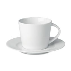 Cappuccino ceasca si farfurie, Ceramics, white