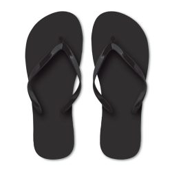 Slapi din polietilena, Plastic, negru, L